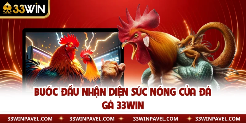 Bước đầu nhận diện sức nóng của đá gà 33WIN