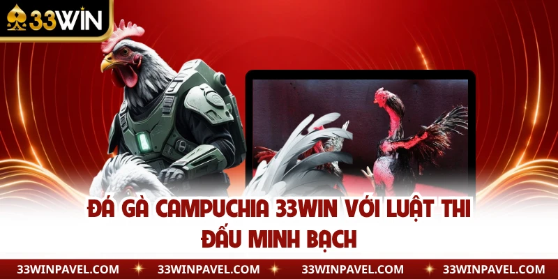 Đá gà Campuchia 33WIN với luật thi đấu minh bạch