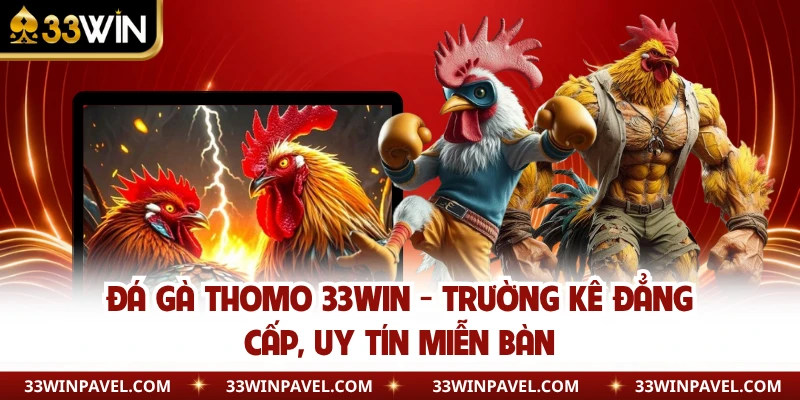 Đá Gà Thomo 33WIN - Trường Kê Đẳng Cấp, Uy Tín Miễn Bàn