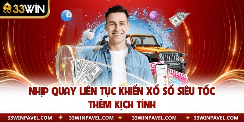 Nhịp quay liên tục khiến xổ số siêu tốc thêm kịch tính 