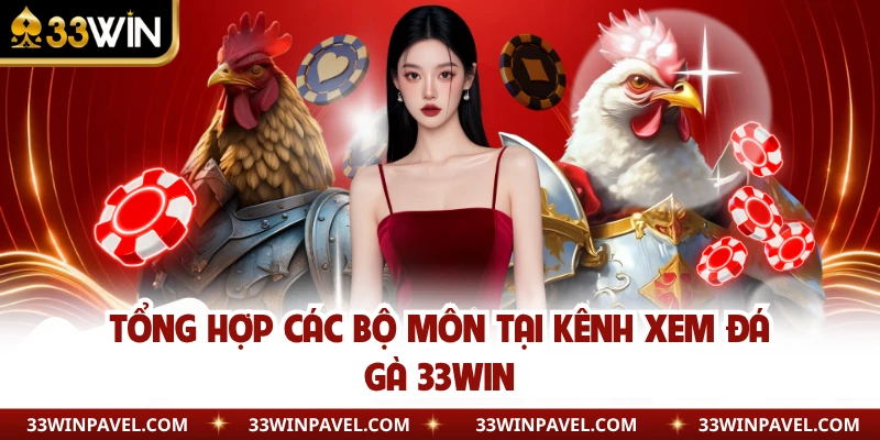 Tổng hợp các bộ môn tại kênh xem đá gà 33WIN